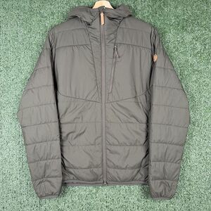 Fjallraven Keb Puffer Padded Hoodie Jacket Green Women's Size XL Outdoor
